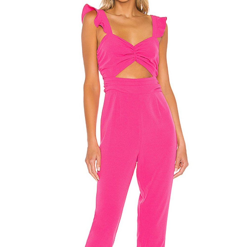 Lovers + Friends Knox Jumpsuit - PINK, SMALL
